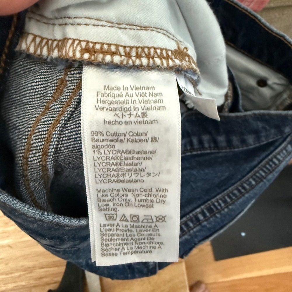 J.Crew Flare Crop Jeans Button Fly 24 Blue Excellent Mid Rise Stretch Denim - Picture 5 of 5